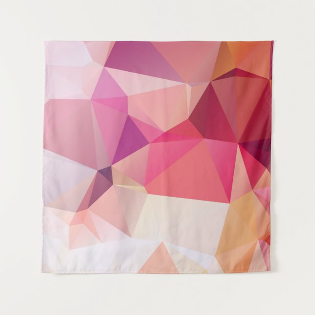 Abstrakter Poly-Hintergrund, Geometrie-Dreieck, m Wandteppich (Vorderseite)