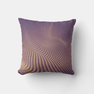 Abstrakter polygonaler Raum, Low-Poly-dunkler Hint Kissen