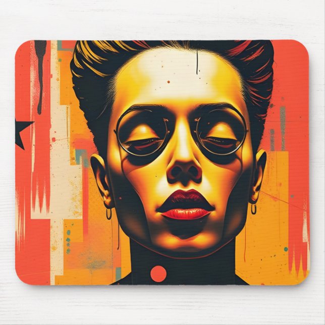 Abstrakter Pop Art Mouse Pad Mousepad (Vorne)