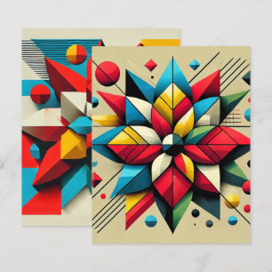 Abstrakter Pop Art Poinsettia Scrapbook
