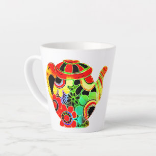 Abstrakter Pop Teekessel C.S. Lewis Tee und Büche Milchtasse