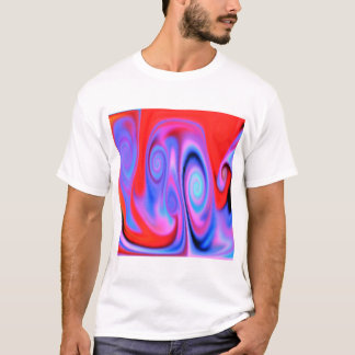 Abstrakter psychedelischer colouful Neonrauch T-Shirt