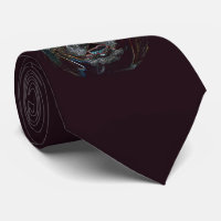Abstrakter Psychedelischer Dunkler Bulldog Zeichne