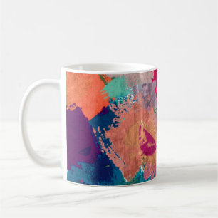 abstrakter psychedelischer Fraktalhintergrund aus Kaffeetasse