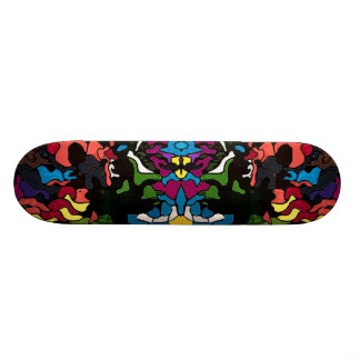 Abstrakter psychedelischer trippy Medusaentwurf Skateboard