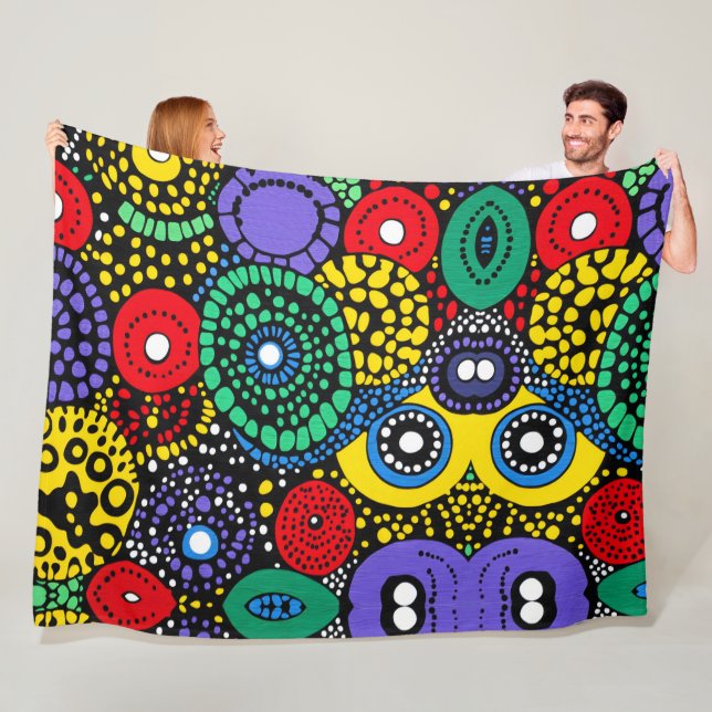 Abstrakter Punkt 2 Fleecedecke (Beispiel)