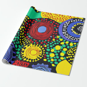 Abstrakter Punkt 3 Geschenkpapier