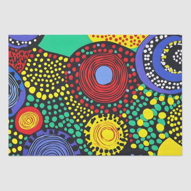 Abstrakter Punkt 3 Seidenpapier (Vorderseite)