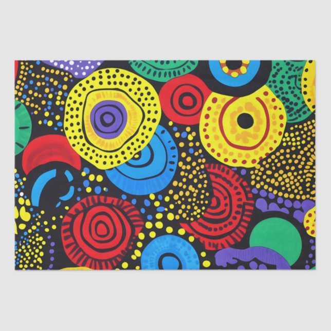 Abstrakter Punkt 4 Seidenpapier (Vorderseite)