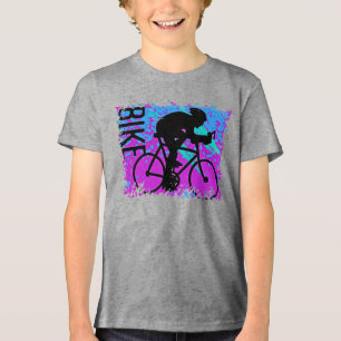 Abstrakter Radrennfahrer Tri-Blend Shirt