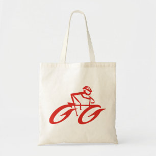 Abstrakter Radsportwagen Tragetasche