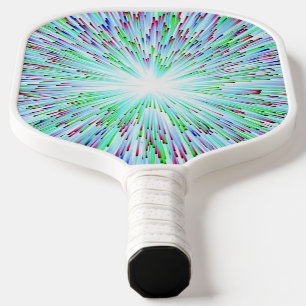 Abstrakter Raum hellblauer Blastpaddel Pickleball Schläger
