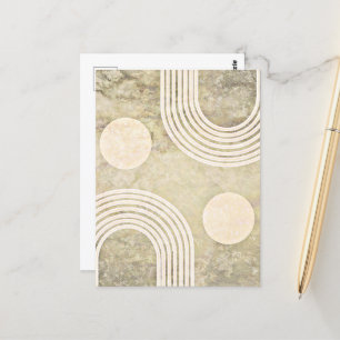 Abstrakter Regenbogen, Bohemische Kunst, Postkarte