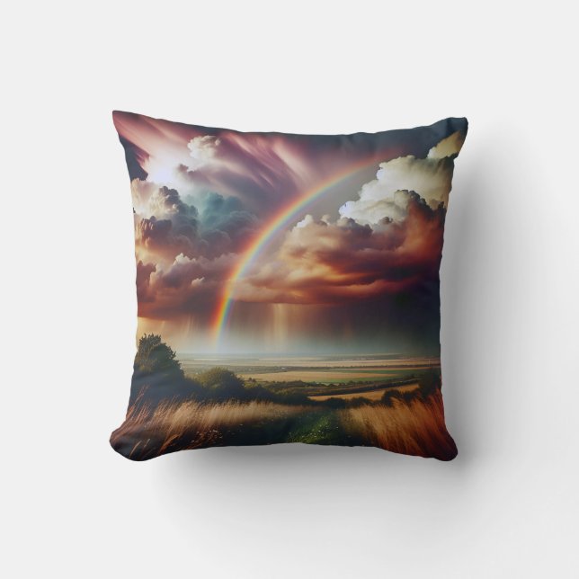 Abstrakter Regenbogen Kissen 🌈 ✨ (Vorderseite)