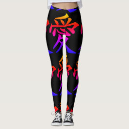 Abstrakter Regenbogen Leggings