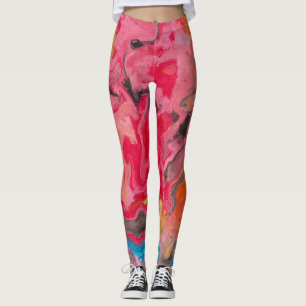 Abstrakter Regenbogen Leggings