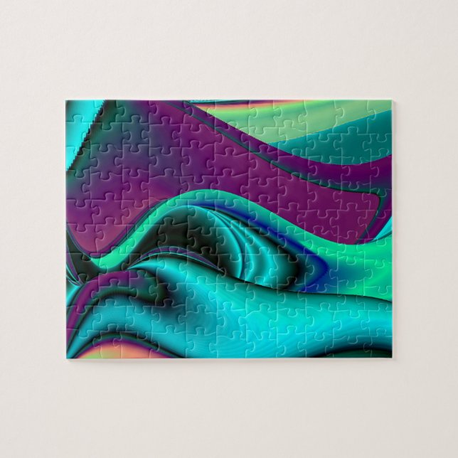 abstrakter Regenbogen Puzzle (Horizontal)