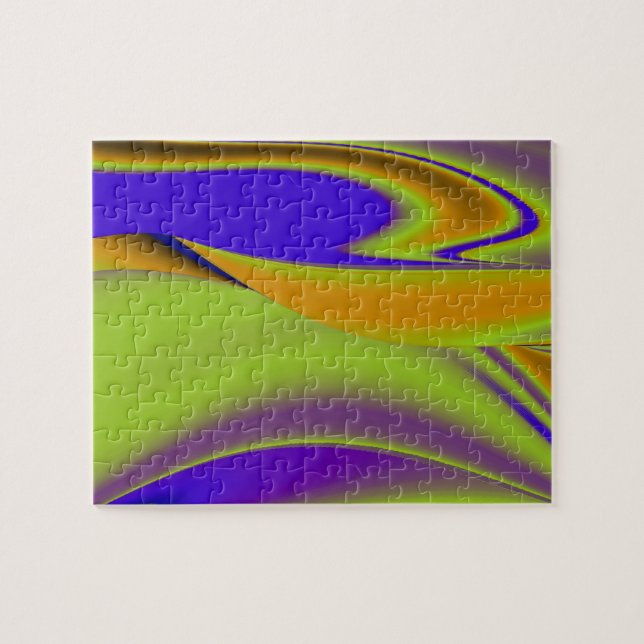 Abstrakter Regenbogen Puzzle (Horizontal)