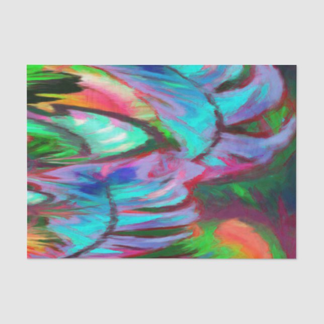 Abstrakter Regenbogen Seidenpapier (Vorderseite)