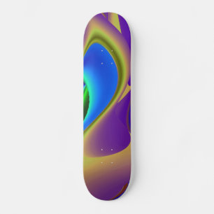 Abstrakter Regenbogen Skateboard