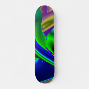 Abstrakter Regenbogen Skateboard