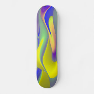 Abstrakter Regenbogen Skateboard