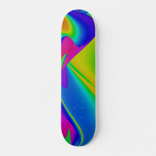 Abstrakter Regenbogen Skateboard
