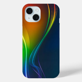Abstrakter Regenbogenfluss iPhone 15 Hülle