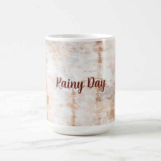 Abstrakter Regentag   Kaffeetasse (Mittel)