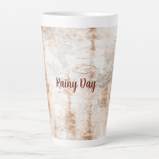 Abstrakter Regentag   Milchtasse (Vorderseite)
