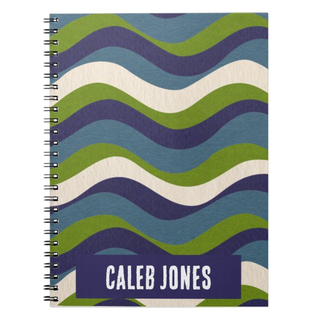 Abstrakter Retro-Flow, Schreibjournal, Notizblock (Vorderseite)