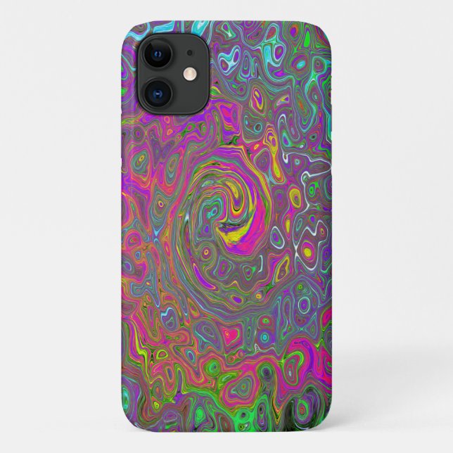 Abstrakter Retro-Flüssig-Swirl, schlaff Case-Mate iPhone Hülle (Rückseite)