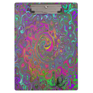 Abstrakter Retro-Flüssig-Swirl, schlaff Klemmbrett
