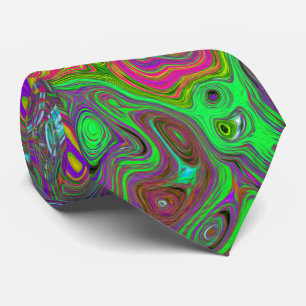 Abstrakter Retro-Flüssig-Swirl, schlaff Krawatte