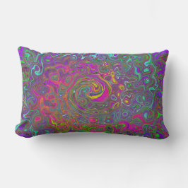 Abstrakter Retro-Flüssig-Swirl, schlaff Lendenkissen