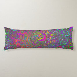 Abstrakter Retro-Flüssig-Swirl, schlaff Seitenschläferkissen