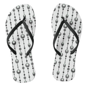 Abstrakter Retrodesign-Deko Flip Flops