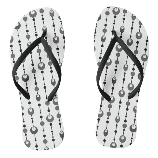 Abstrakter Retrodesign-Deko Flip Flops (Fußbett)