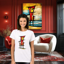 Abstrakter Rettungsturm | Expressionistische Kunst
