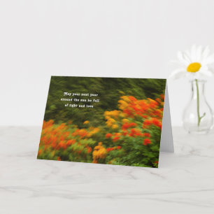 Abstrakter Rhododendron-Garten Fine-Art-Birthday Karte