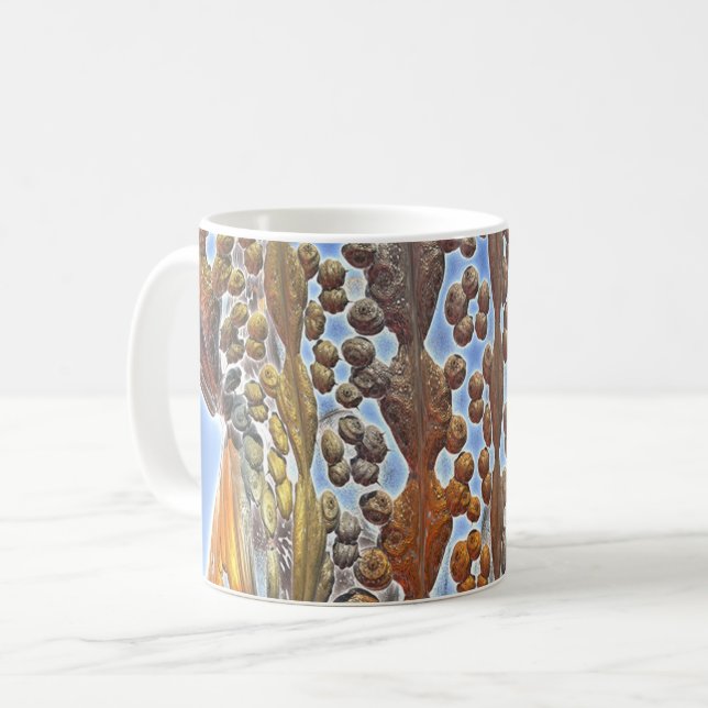 Abstrakter Rock Pool Kaffeetasse (Vorderseite Links)