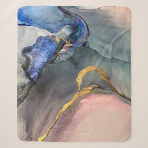Abstrakter rosa-blauer Hintergrund mit schönem Sch Sherpadecke