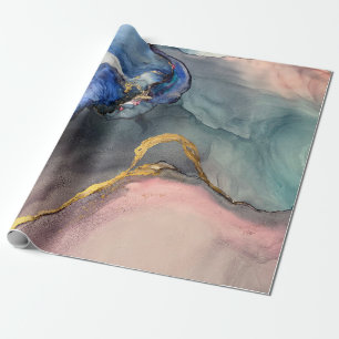 Abstrakter rosa-blauer Hintergrund mit schönen Kle Geschenkpapier