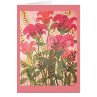 Abstrakter rosa Blumenwatercolor