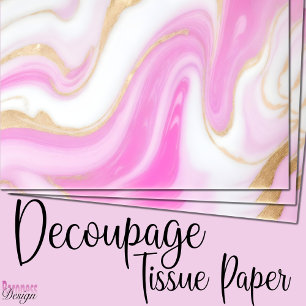 Abstrakter Rosa-Glitzer-Marmor-Swirl Seidenpapier