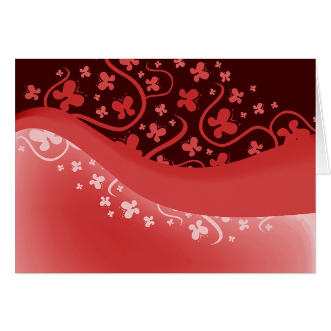 Abstrakter rosa Schmetterling (Vorderseite (Horizontal))