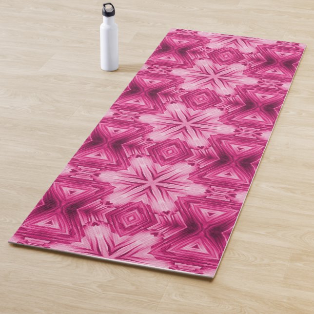 Abstrakter rosa Star Yogamatte (Beispiel)