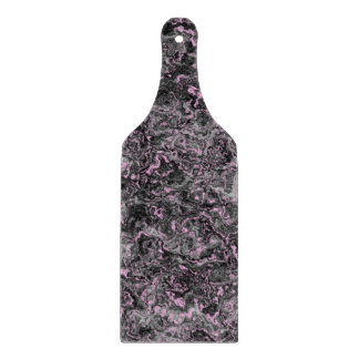 Abstrakter rosa und grauer Marmor Schneidebrett