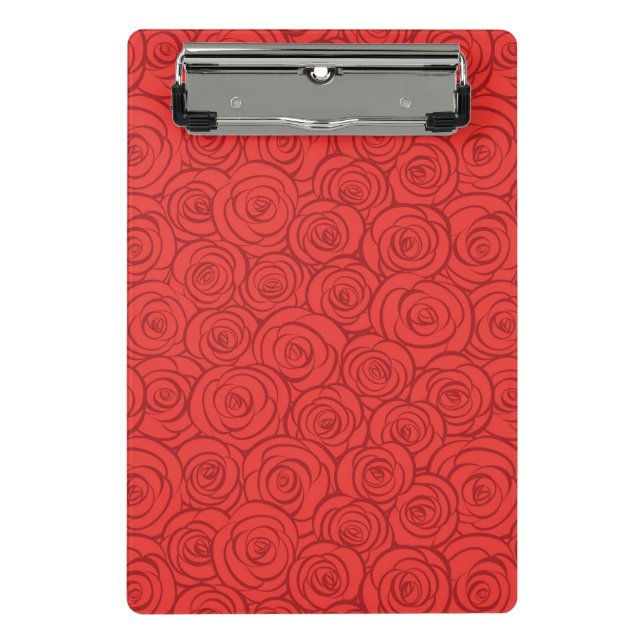 Abstrakter Rosen-Hintergrund Mini Klemmbrett (Vorderseite)