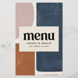 Abstrakter Rost, Marine + rosa Moderne